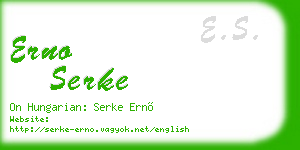 erno serke business card