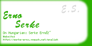 erno serke business card